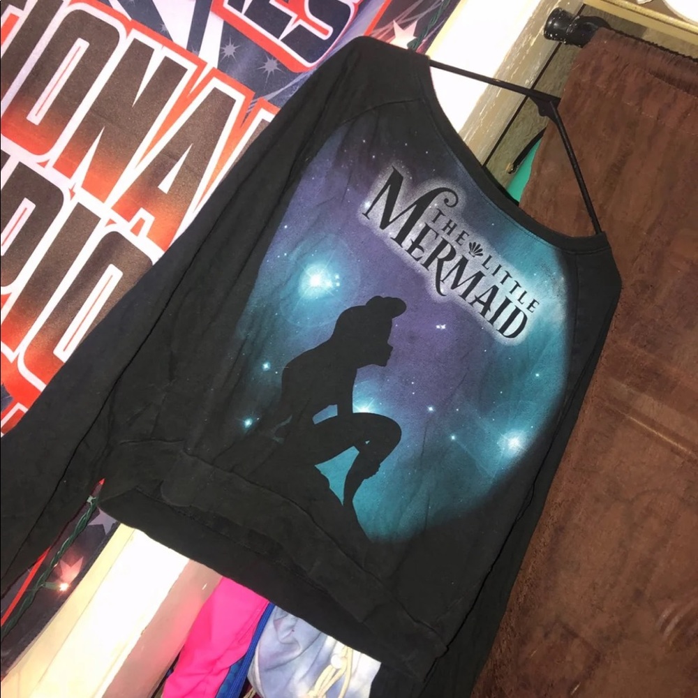 Vintage Disney Little Mermaid Long Sleeve Cropped